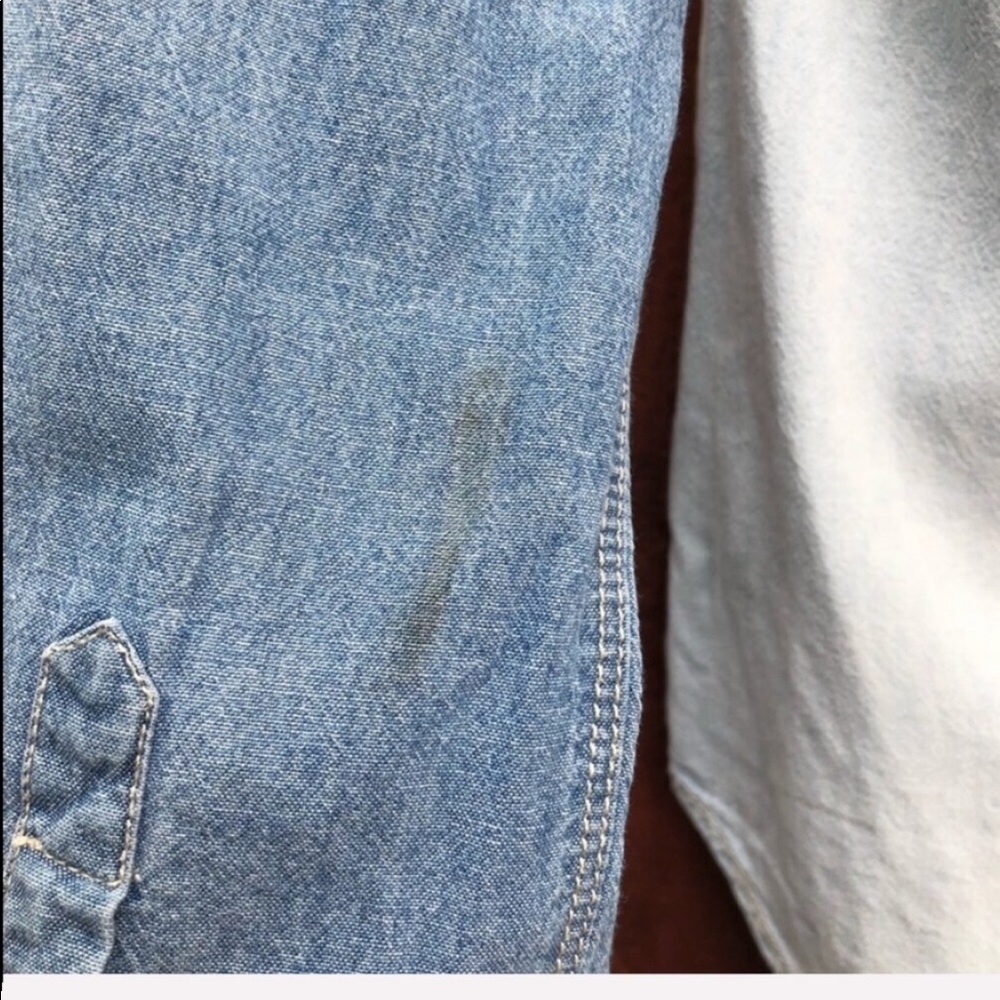 Madewell chambray Two tone button down. Size XS - Picture 7 of 8